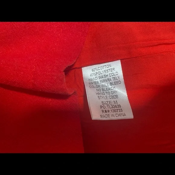 Boutique red embroidered floral skirt - Picture 8 of 8